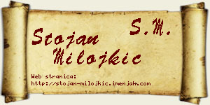 Stojan Milojkić vizit kartica